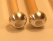 Baguettes de Glockenspiel Tête Aluminium 18 mm