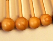 Baguettes  de xylophone Tête en Buis Naturel  réf.: X2 27 ou 29 mm