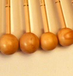 Baguettes  de xylophone Tête en Buis Naturel  réf.: X2 27 ou 29 mm