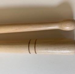 Baguettes de tambour modèle  »Flagadoum »Bois Hickory »